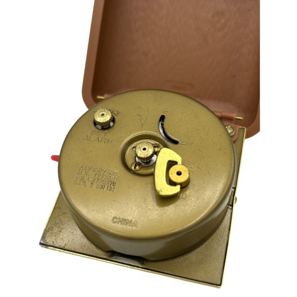 Vintage Westcox Travel Clock Travel Alarm Clock Plastic Case Tested - Picture 6 of 16